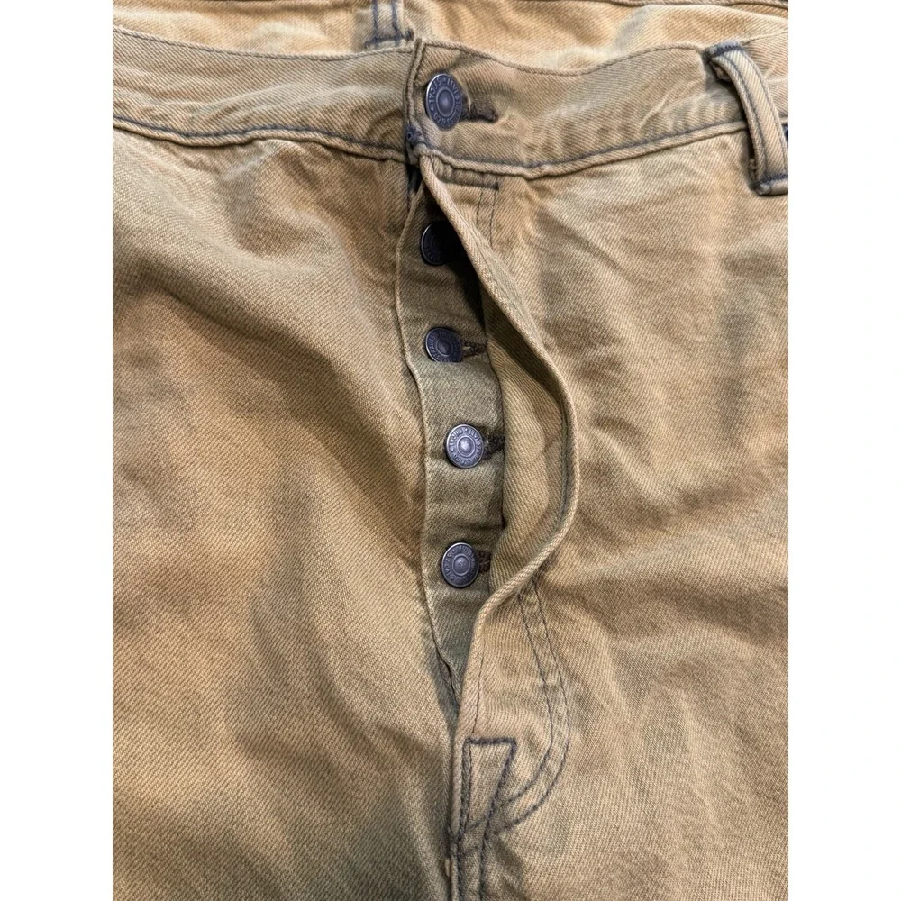 Levi's 501‎ XX Jeans Mustard Rust Button Fly Men's 44x32 Straight Fit Strong